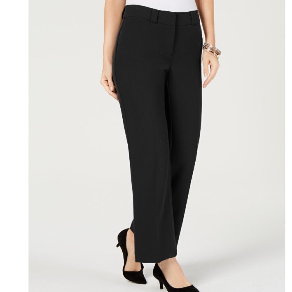 Alfani Women's Size 6L Black Curvy Bootcut Dress Pants NWT